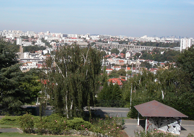 Vue depuis le jardin panoramique de Cachan