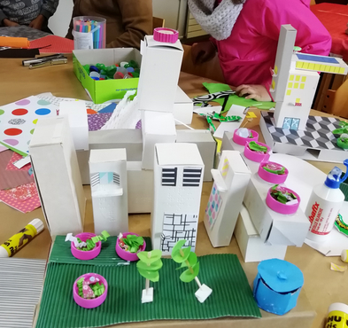 Atelier maquette réalisé par les enfants